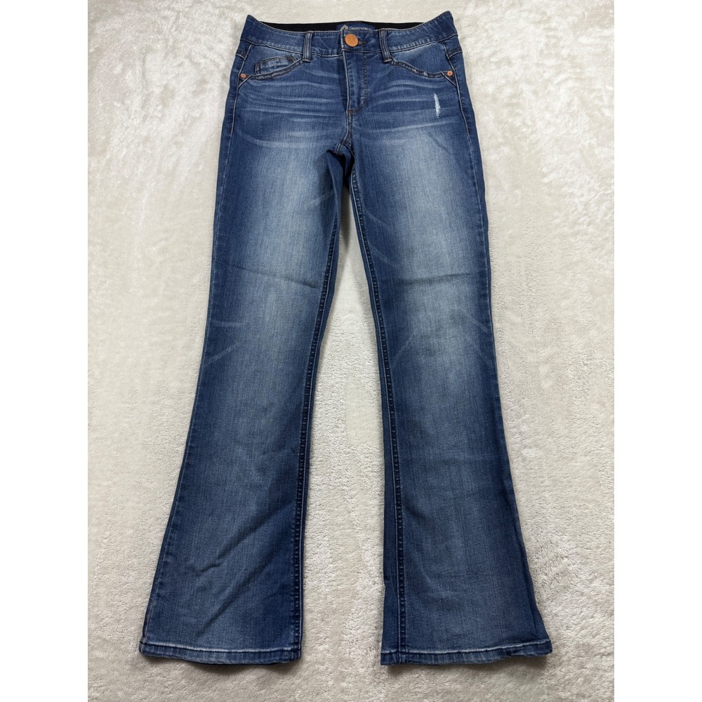 Democracy Womens "Ab" Solution Bootcut Stretch Blue Jeans 2P Meas: 27x29